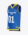 Basketball Jersey Mockup - Half Side View