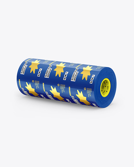 Glossy Film Roll Mockup