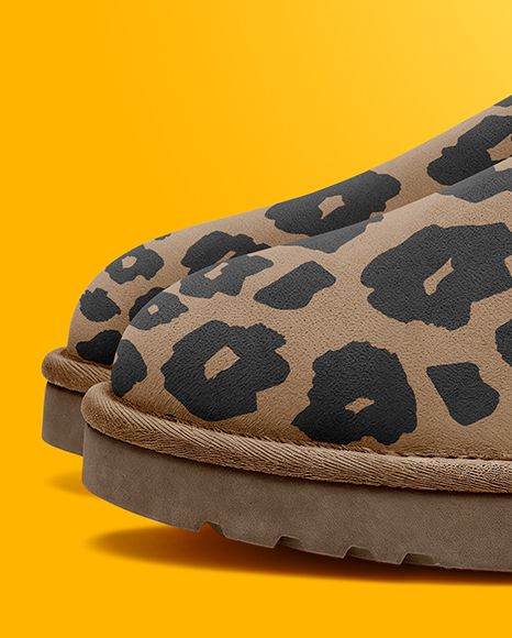 Pair of Women's UGG Boots Mockup