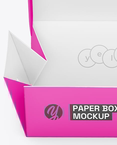 Paper Takeaway Food Box Mockup