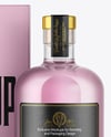 Gin Bottle with Box Mockup
