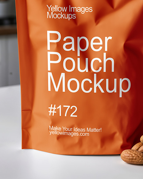 Matte Stand-Up Pouch Mockup