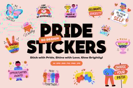 Pride Stickers Collection - Graphics