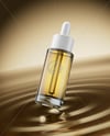 Clear Dropper Bottle with Oil Mockup