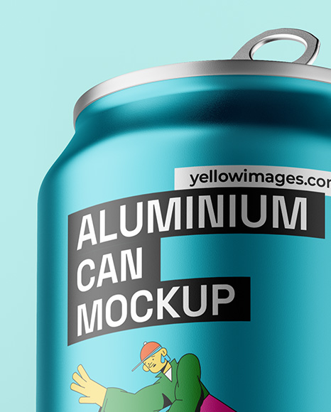 Aluminium Drink Can Mockup