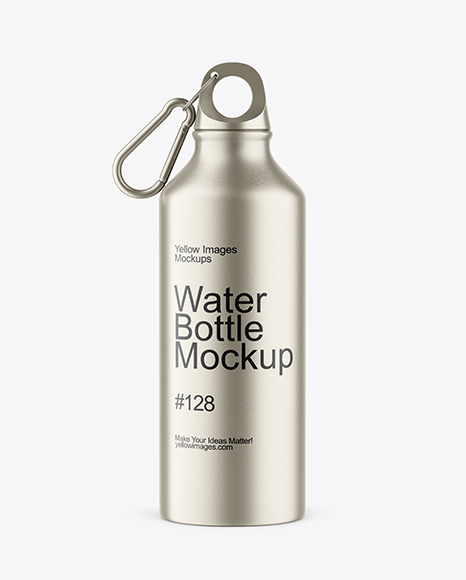 Aluminum Water Bottle Mockup