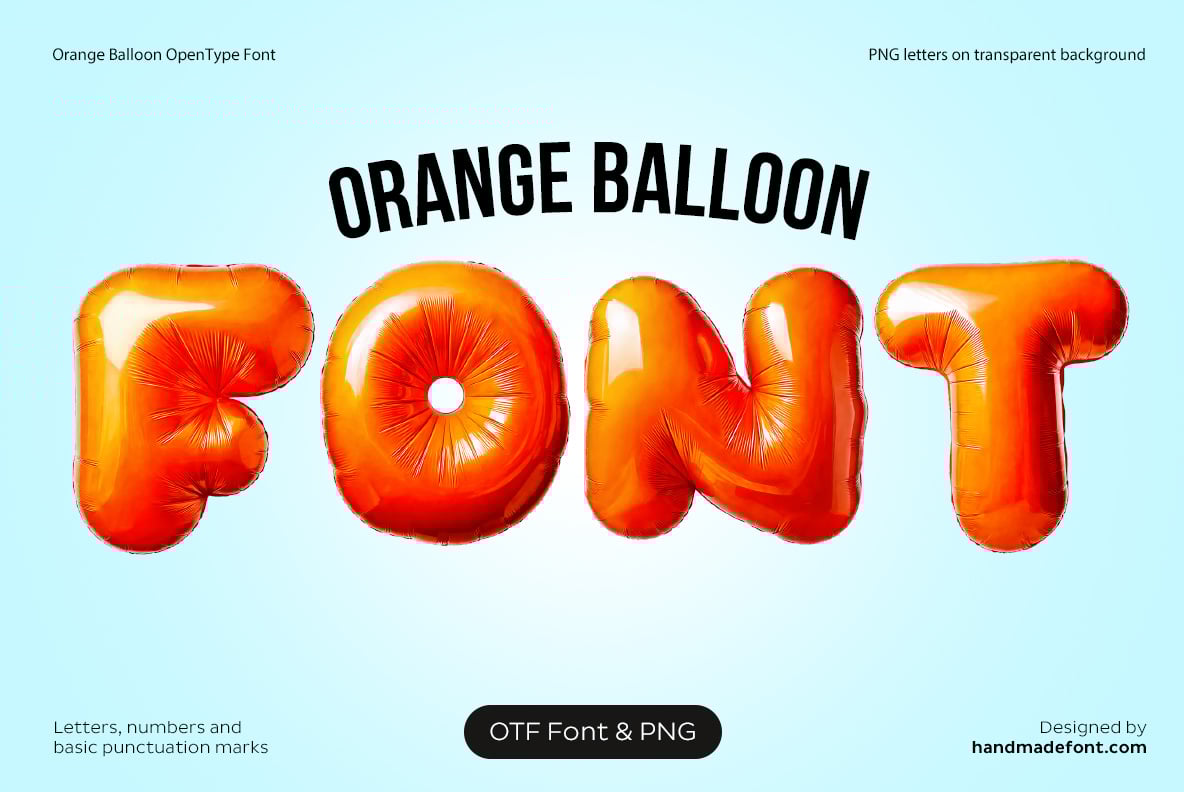 Orange Balloon Font