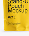 Matte Stand-Up Pouch Mockup
