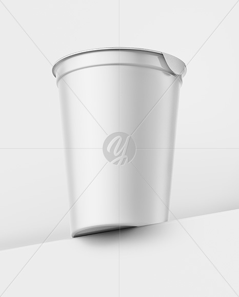 Matte Yogurt Cup Mockup