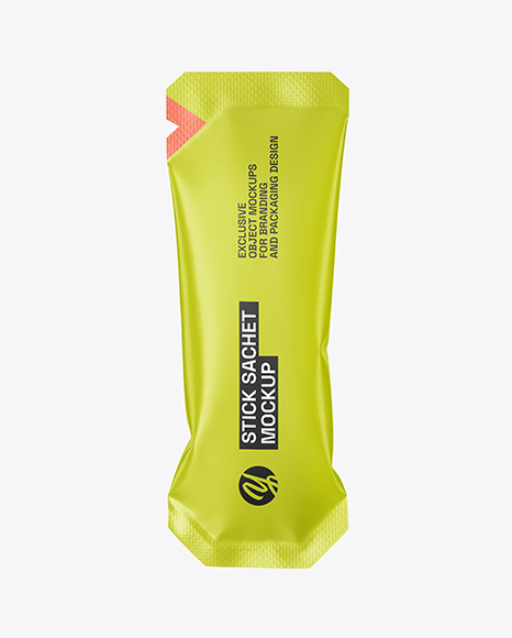 Matte Stick Sachet Mockup - PSD Mockups