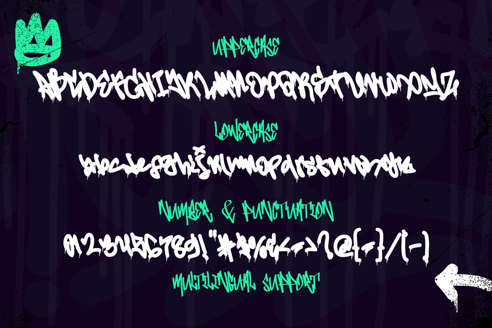 Misty Lines - A dripping Monoline Graffiti Font