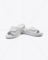 Pair of Velcro Slide Sandals Mockup