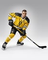 Man Wearing Full Ice Hockey Kit Mockup