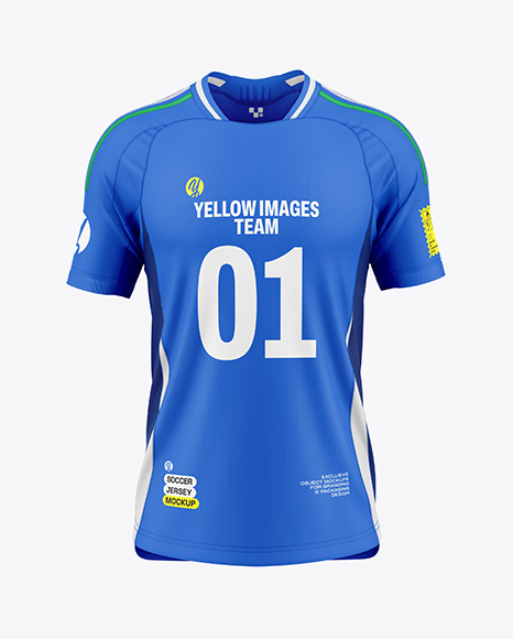 Soccer Jersey Mockup - Front View - Football+Ball+Photoshop+Template+Jersey+Design+Photoshop+Template+Jersey