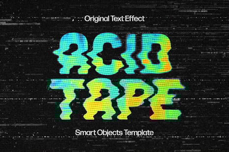 VHS Distorted Text Effect - Creative Store