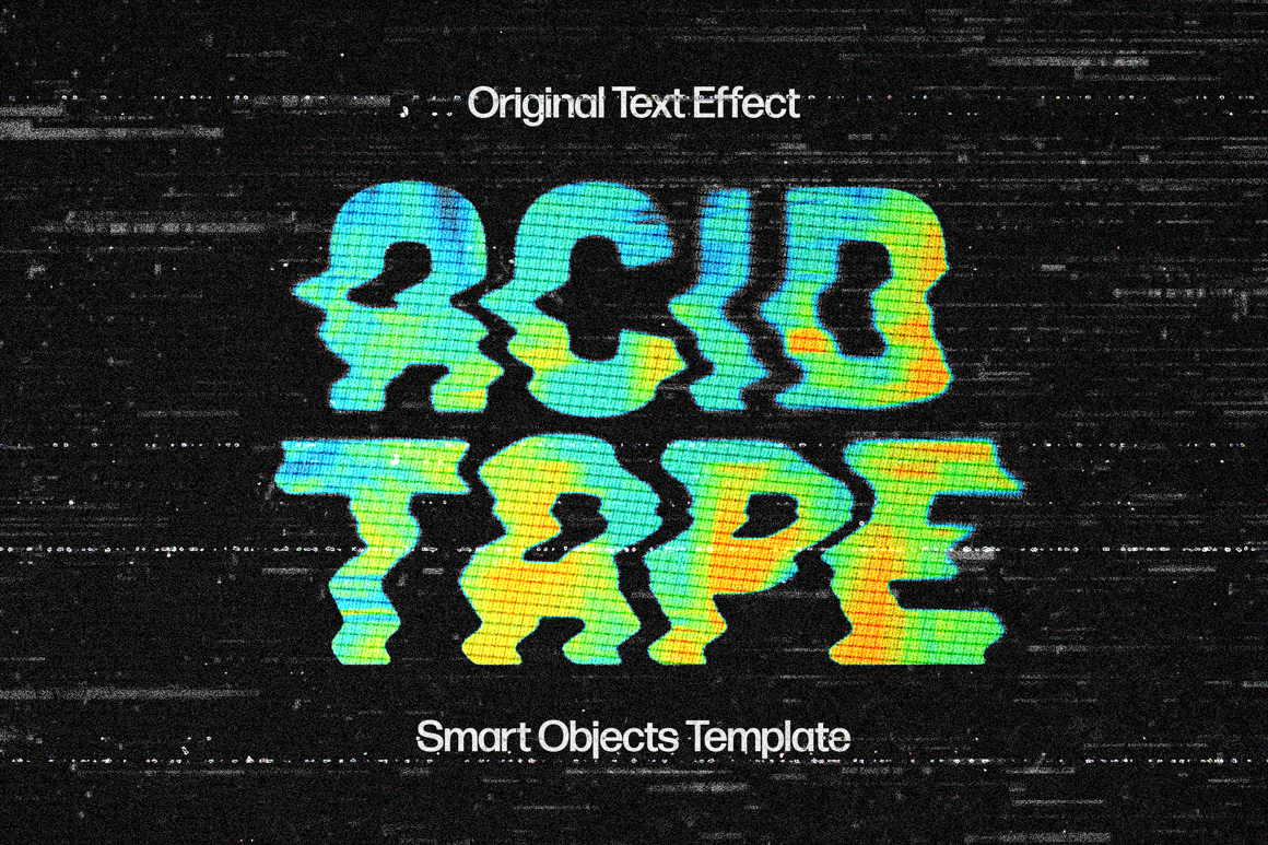 VHS Distorted Text Effect