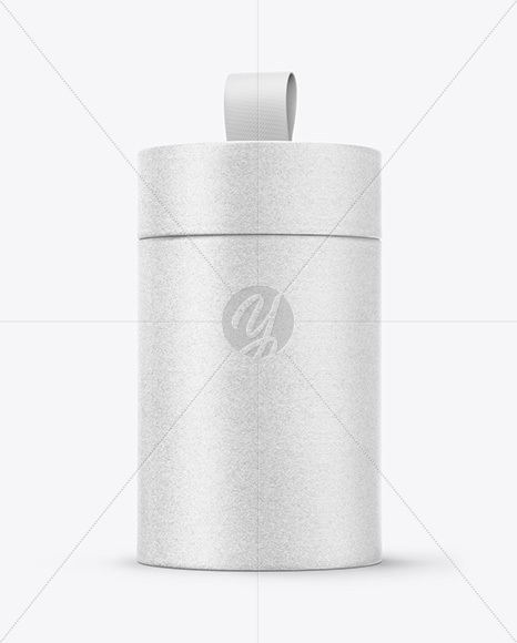Kraft Paper Tube with Pull Tab Mockup