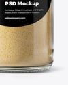 Spice Glass Jar with Onion Powder Mockup