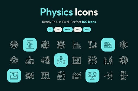 Physics Icon Art Set