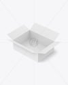 Opened Box With Macarons Mockup