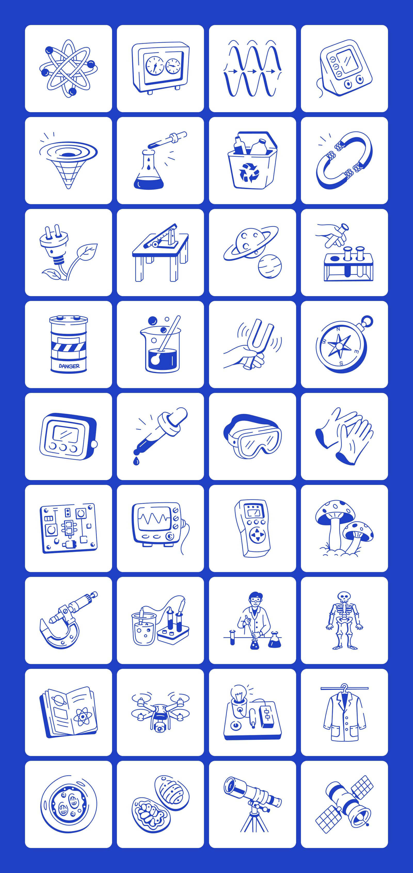 Science Doodles Illustration Set