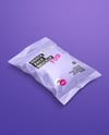 Glossy Snack Pack Mockup - Half Side View