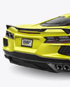 Sport Car Mockup - Back View