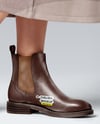 Chelsea Boots on Woman's Legs with Dress Mockup