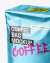 Metallic Coffee Bag Mockup