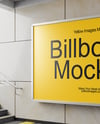 Billboard in the Underground Passage Mockup