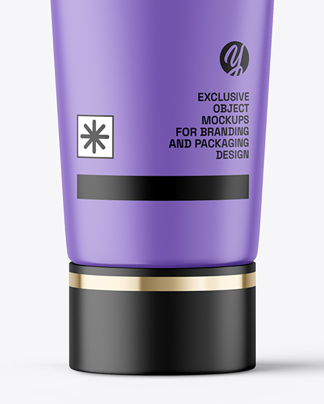 Matte Cosmetic Tube with Box Mockup