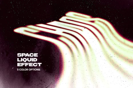Space Liquid Text Effect - Text effect photoshop