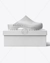 Clog Shoe with Box Mockup