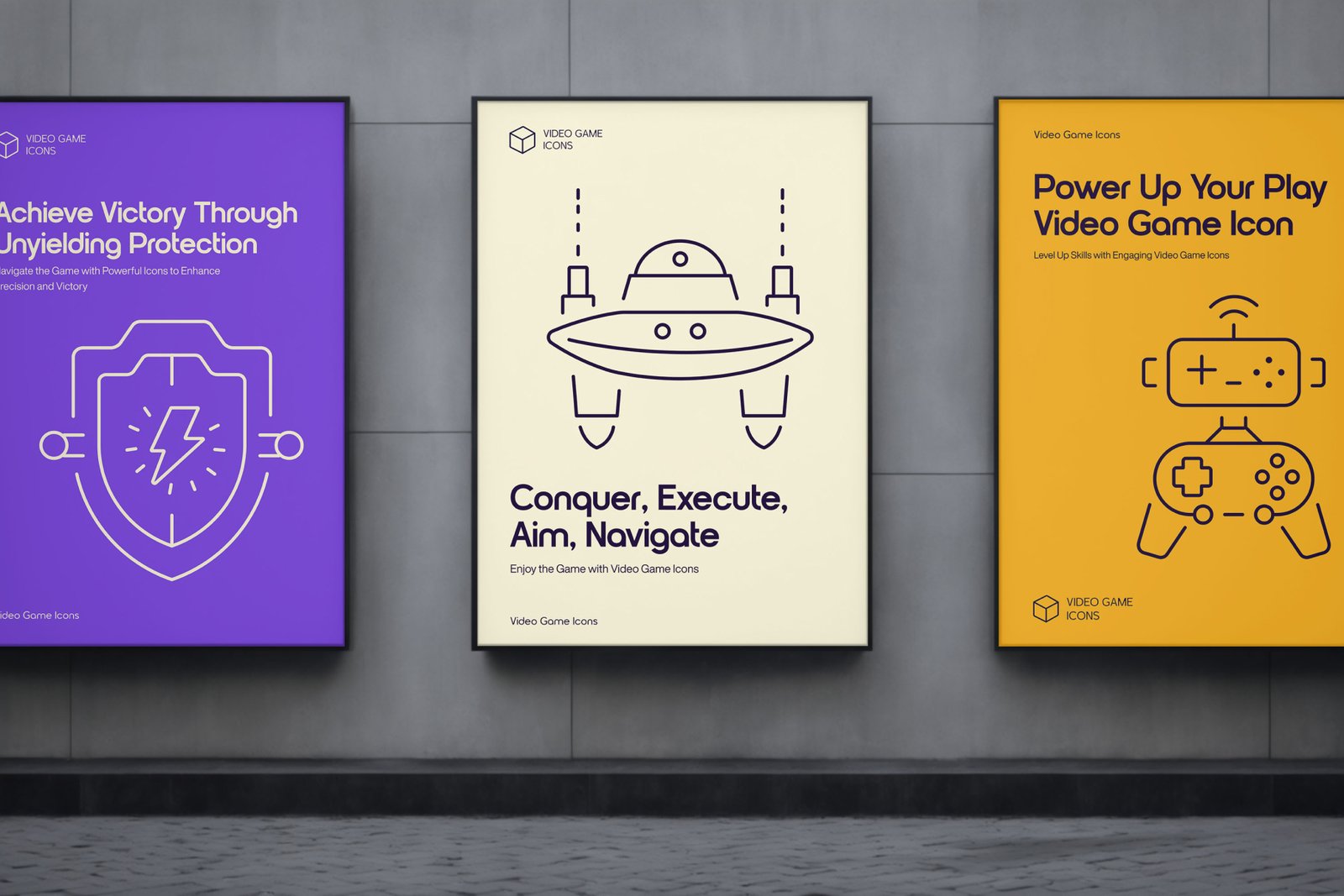 Video Game Icons Set