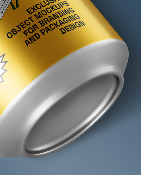 Aluminium Drink Can Mockup