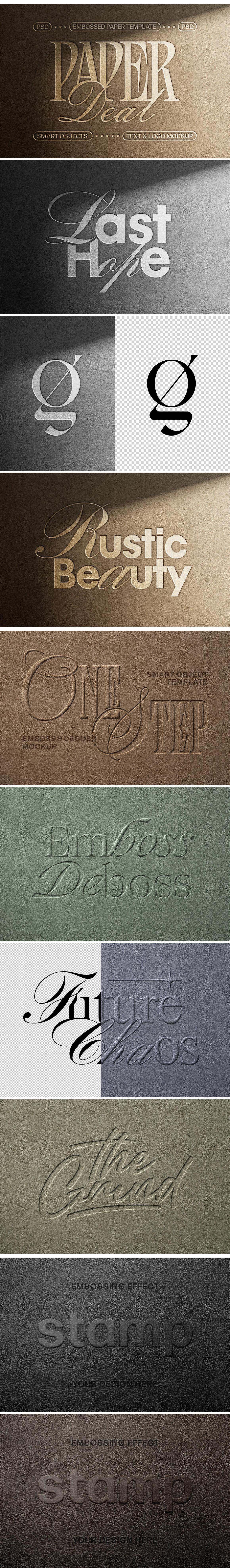 12-in-1 Embossed Effects Bundle