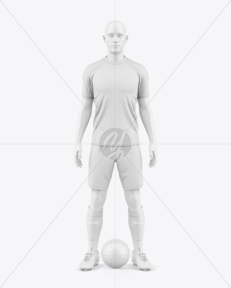Soccer Kit w/ Mannequin Mockup - Front View