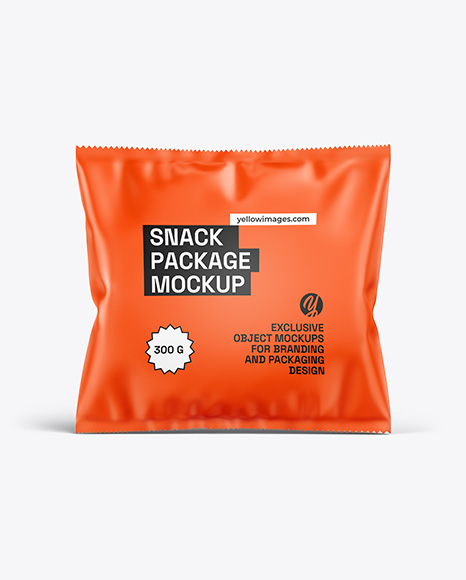 Matte Snack Package Mockup