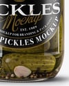 Сlamp Lid Glass Jar with Wholes Pickles Mockup