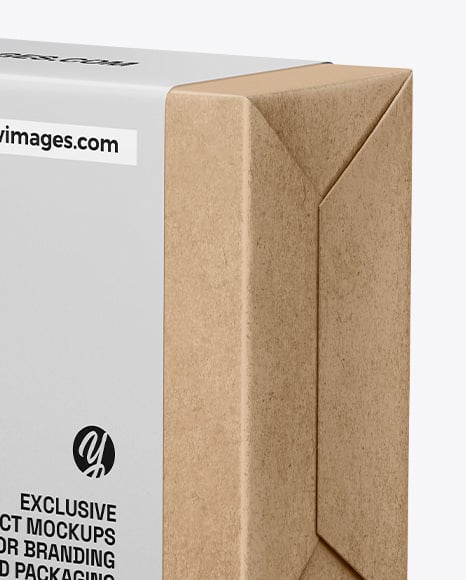 Kraft Paper Soap Bar Mockup – Half Side View