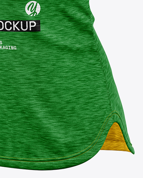 Women's Melange Tank Top Mockup - Half Side View