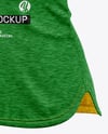 Women's Melange Tank Top Mockup - Half Side View