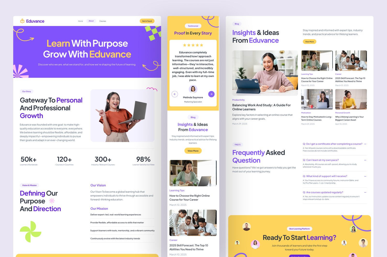 Eduvance - Education Website