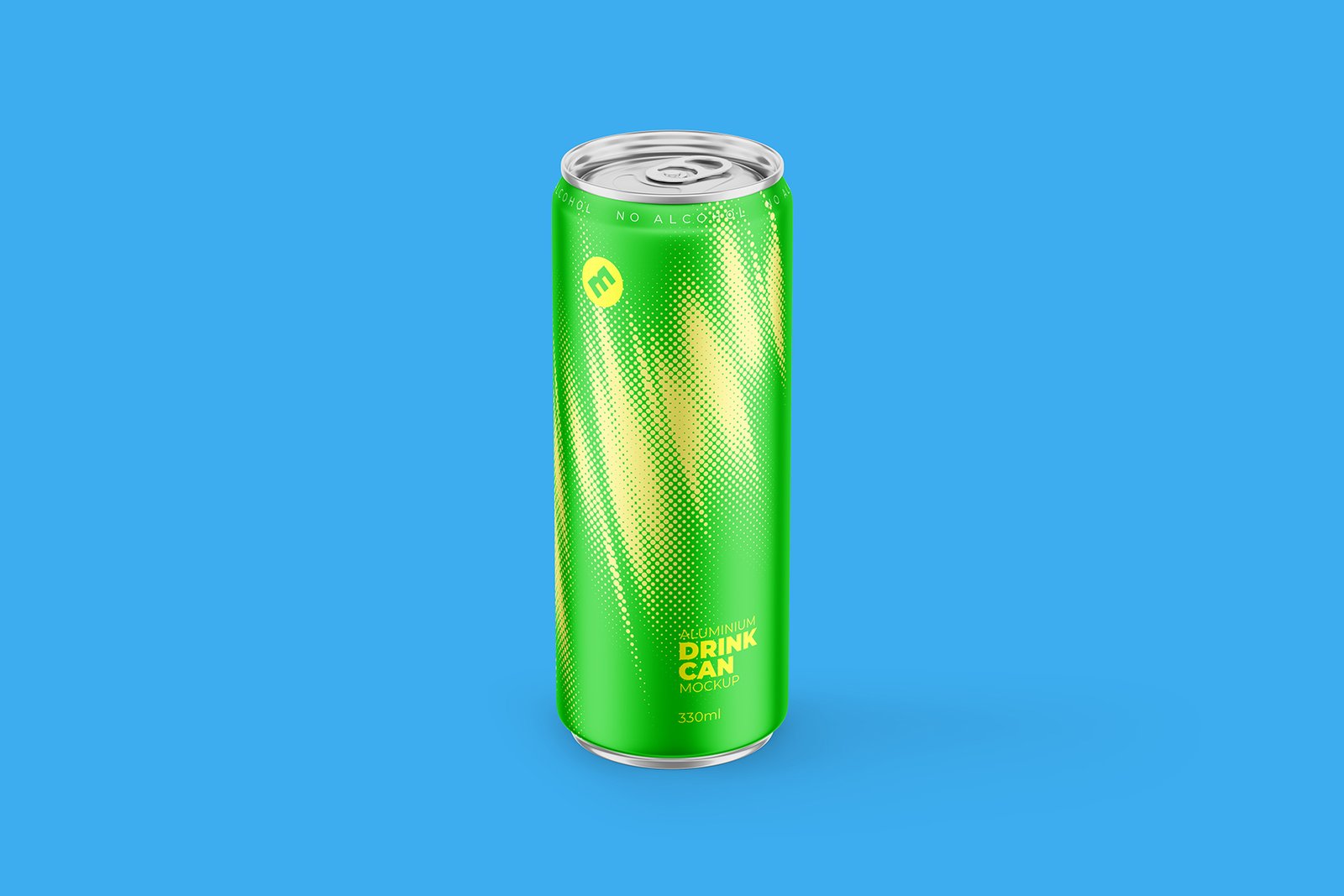 Sleek 330ml Aluminium Can Mockup