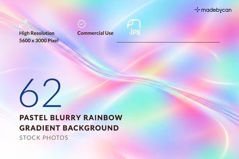 62 Pastel Blurry Rainbow Gradient Stock Photos – Soft Abstract Background - Creative Store