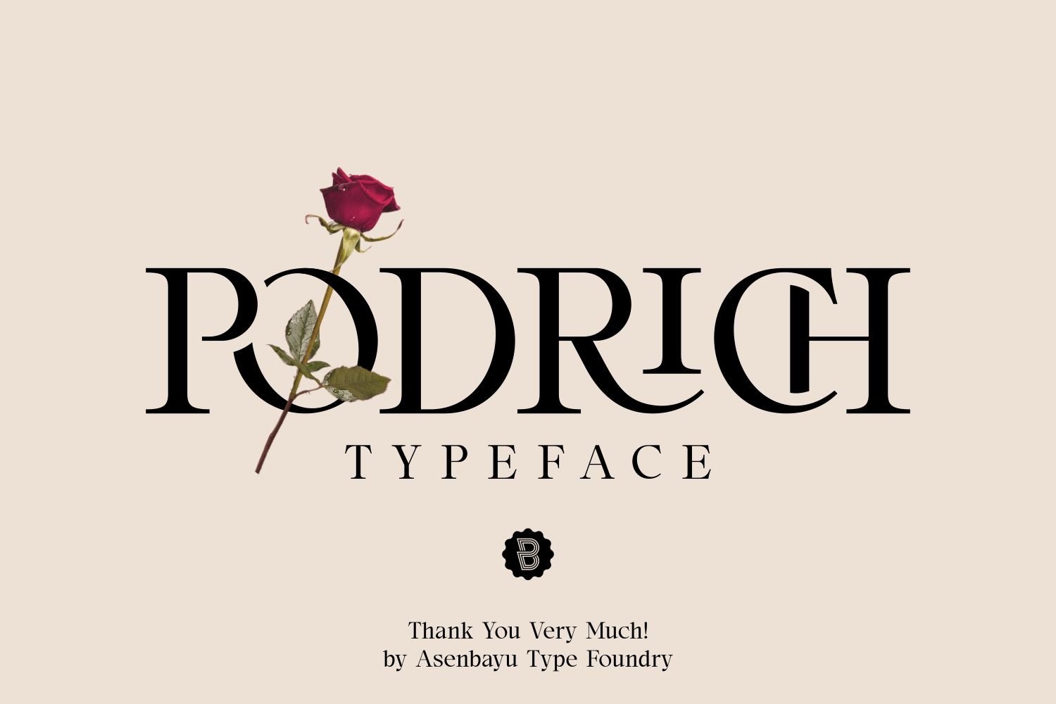 Podrich - Timeless Logo Font
