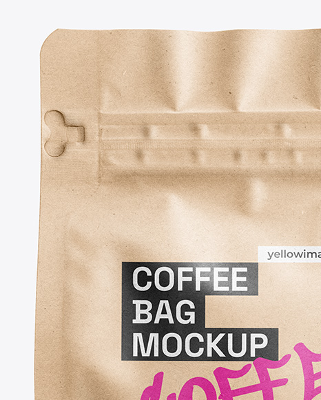 Kraft Paper Coffee Bag Mockup