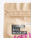 Kraft Paper Coffee Bag Mockup