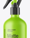 Matte Spray Bottle Mockup