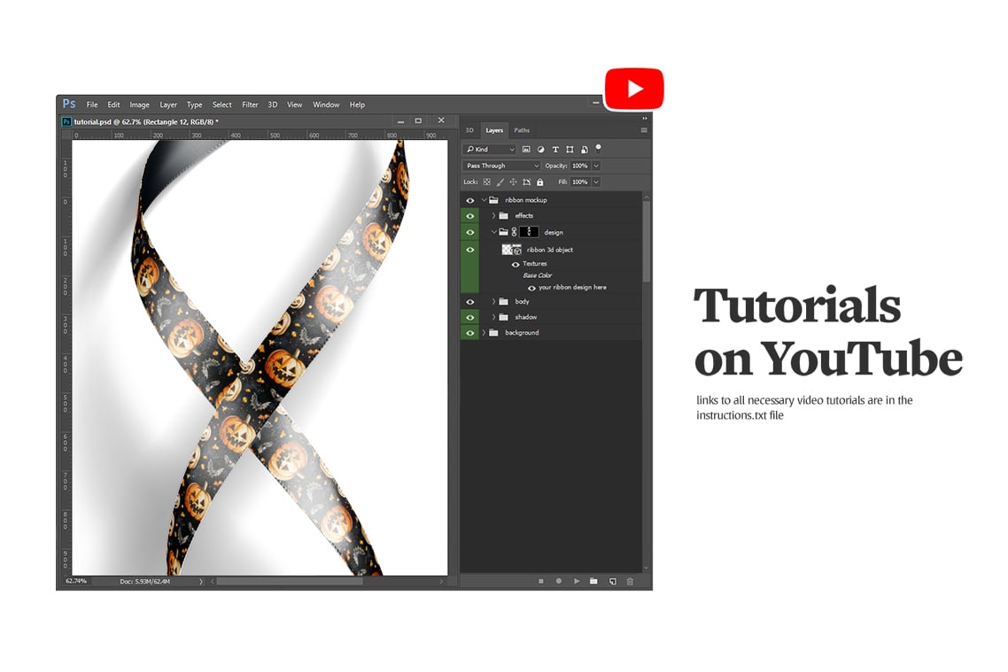 Ribbon Mockups Bundle